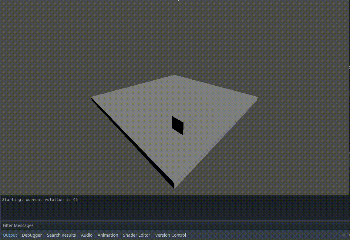 The plane rotating, but not animating when returning to the original rotation