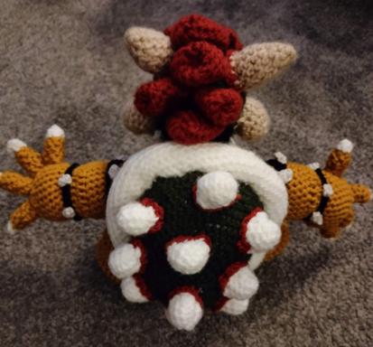 Back view of the doll