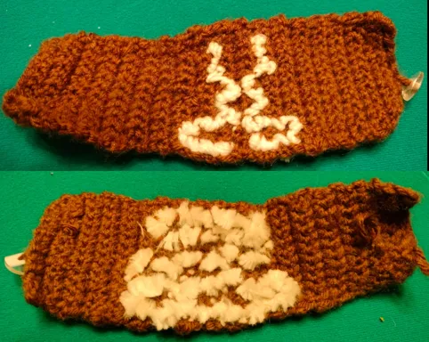 The front and back of the cowl