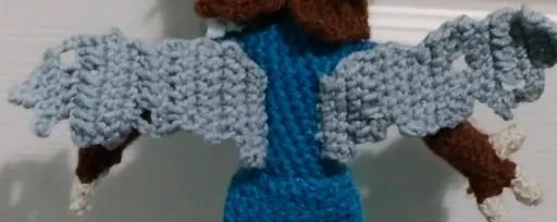 The wings on the back of the doll