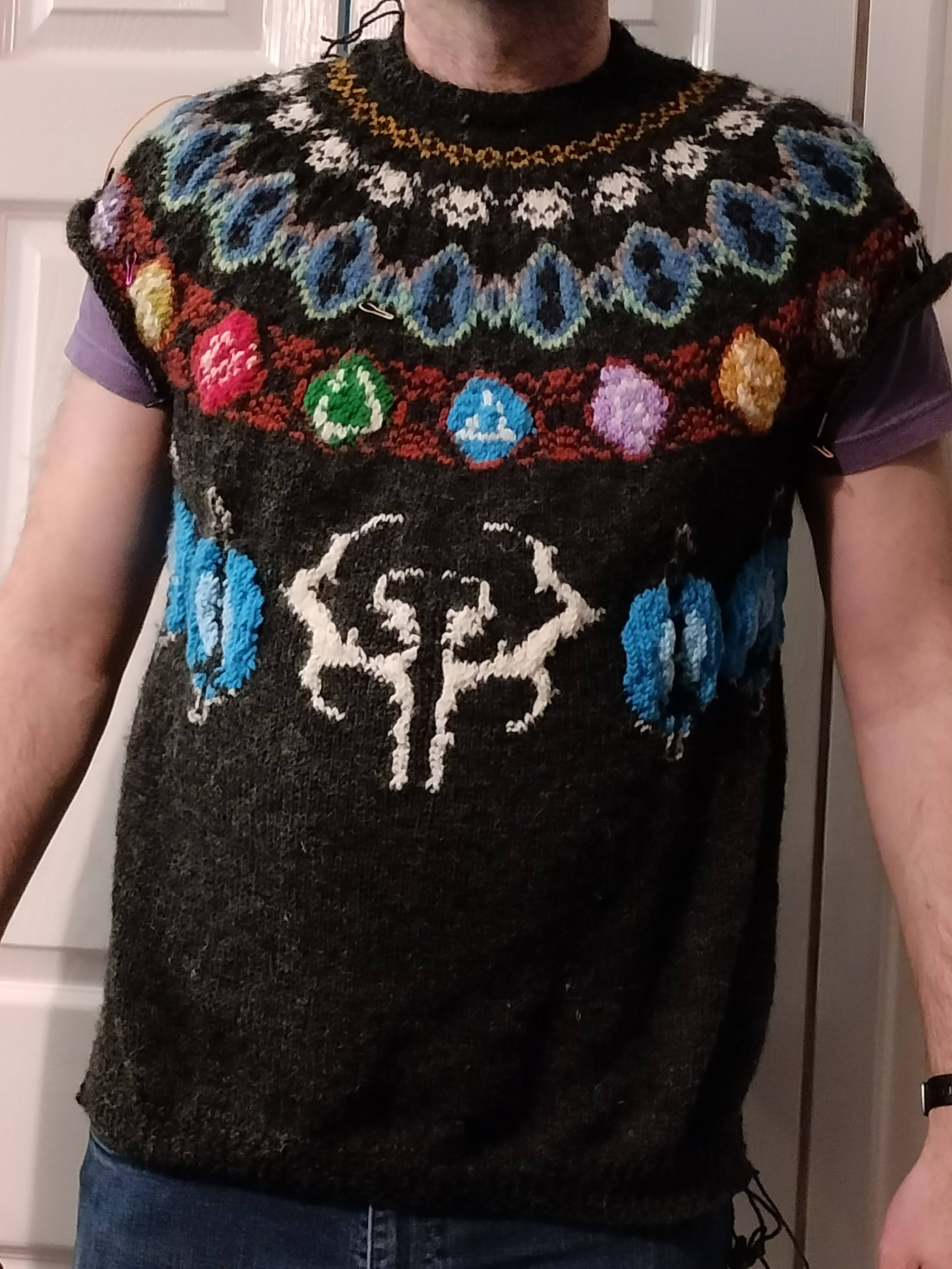 The body completed, displaying the front